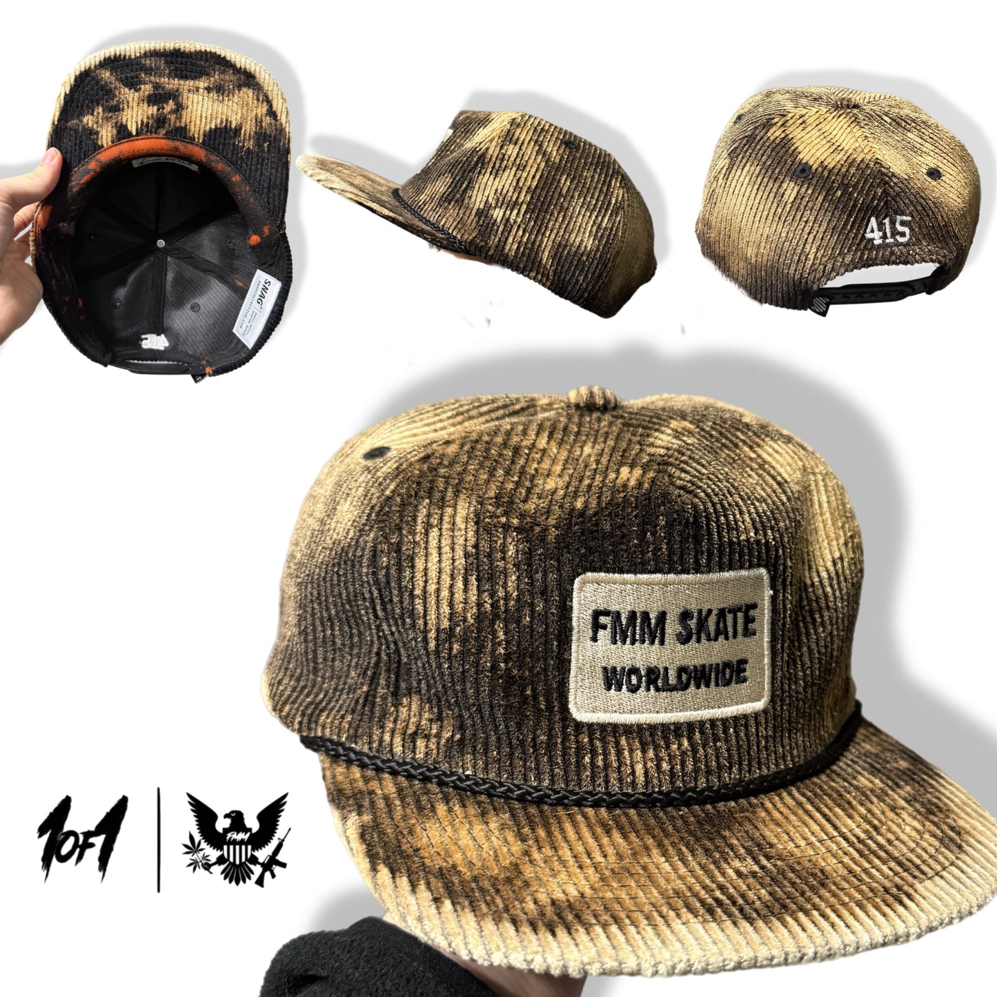 FMM 1of1 Corduroy Snapback Hat