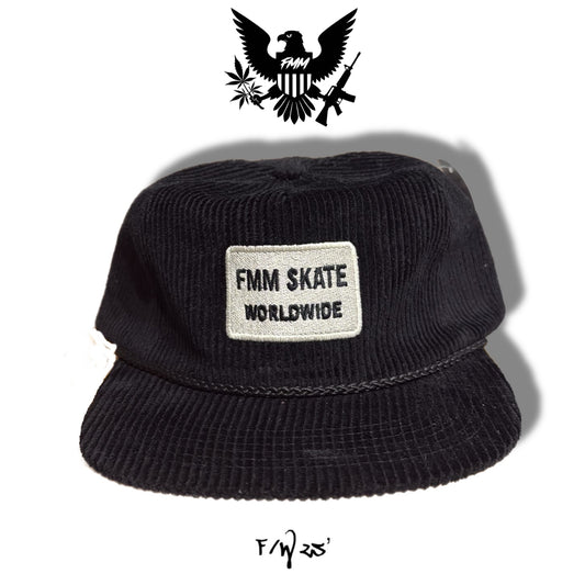 FMM SKATE Corduroy Embroidered Snapback